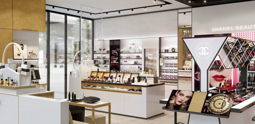 Chanel Beauty boutique interior designed by Source Creative