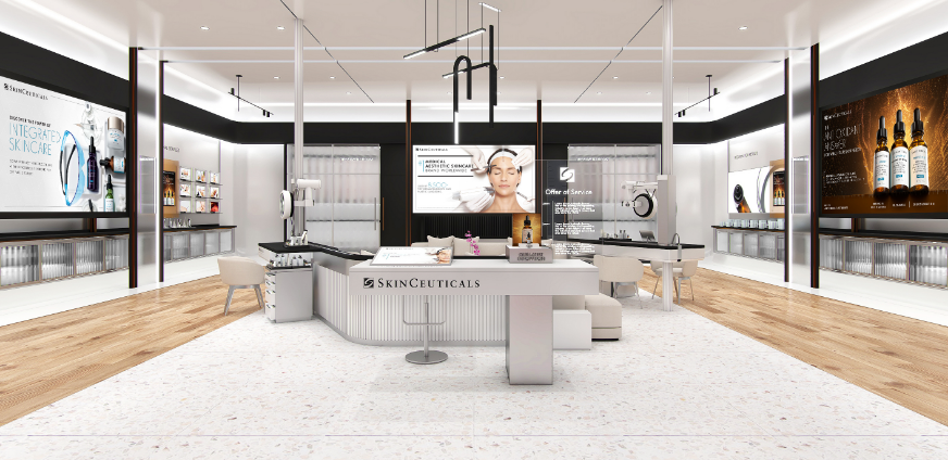 SkinCeuticals digital service bar designed by Source Creative