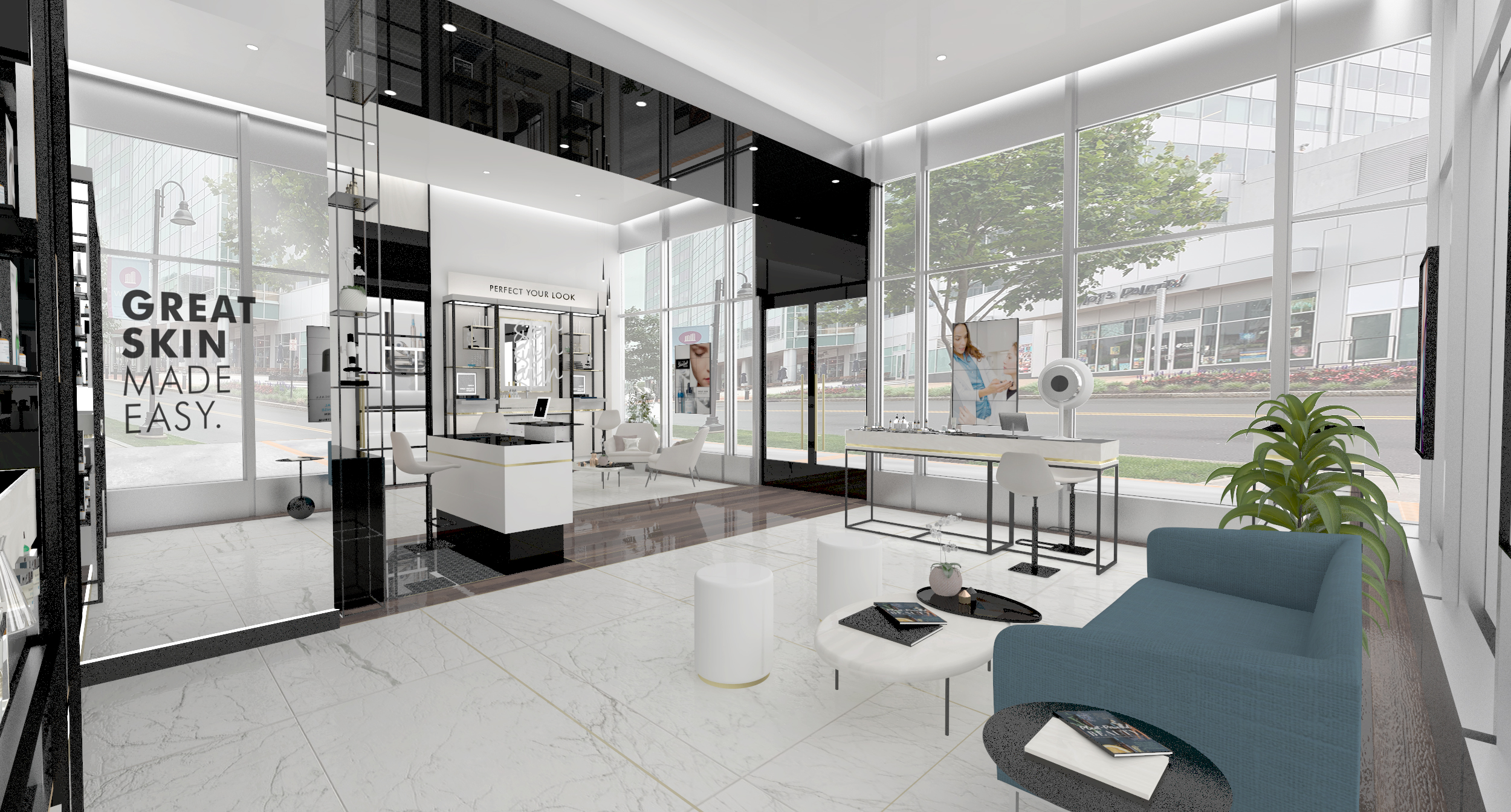 SkinCeuticals retail counter interior